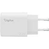 Digitus Cargador USB 20W, 1x USB-C, 1x USB-A blanco