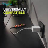 Digitus Cargador USB 20W, 1x USB-C, 1x USB-A blanco