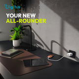 Digitus Cargador USB 20W, 1x USB-C, 1x USB-A blanco