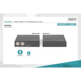 Digitus DS-55505, Alargador de HDMI negro