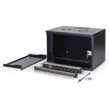Digitus Set de red SOHO Pro 19" 540x400 mm (AnxP), Armario IT negro
