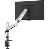 Digitus Soporte para monitor de sobremesa individual con resorte de gas y fijación para escritorio, Soporte de monitor plateado, Abrazadera, 8 kg, 43,2 cm (17"), 68,6 cm (27"), 100 x 100 mm, Negro, Plata