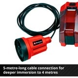 EINHELL Bomba de agua limpia a batería Power X-Change GE-SP 18 LL Li-Solo, 18 Voltios, Bombas presión e inmersión rojo/Negro
