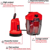 EINHELL GE-SP 18 LL Li - Solo, Bombas presión e inmersión rojo/Negro