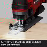 EINHELL Sierra de calar a batería Power X-Change TE-JS 18/100 Li - Solo, 18Volt rojo/Negro