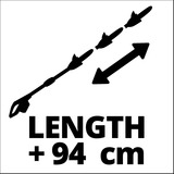 Einhell 11017 corta-setos eléctrico 4,28 kg, Cortasetos rojo/Negro, Batería, 4,28 kg, 205 mm, 122 mm, 1215 mm, 5,44 kg