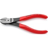 KNIPEX 74 01 140 alicate Alicates de corte diagonal rojo, Alicates de corte diagonal, Acero cromo vanadio, De plástico, Rojo, 14 cm, 131 g