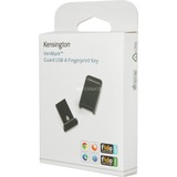 Kensington VeriMark™ Guard USB-A Fingerprint Security Key - FIDO2, WebAuthn/CTAP2, & FIDO U2F, Seguridad negro, WebAuthn/CTAP2, & FIDO U2F, Windows 10, Windows 7, Windows 8.1, 40 g, 40 g, 80 mm, 20 mm, 134 mm