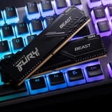 Kingston FURY FURY Beast módulo de memoria 16 GB 2 x 8 GB DDR4 3600 MHz, Memoria RAM negro, 16 GB, 2 x 8 GB, DDR4, 3600 MHz, 288-pin DIMM