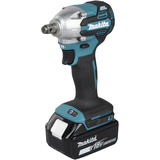 Makita Atornillador de impacto a batería DTW210RFJ, 18 Voltios, Tornillo de percusión azul/Negro