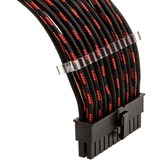 Phanteks PH-CB-CMBO_SRD, Cable alargador negro/Rojo