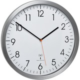 TFA 60.3527.55, Reloj de pared blanco/Plateado