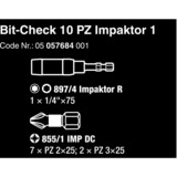 Wera Bit-Check 10 PZ Impaktor 1, Conjuntos de bits 