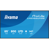iiyama LH6566UHSB-B1AG, Pantalla de gran formato negro (mate)