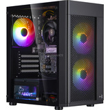 ALTERNATE AGP-BASIC-AMD-001, Gaming-PC negro/Transparente