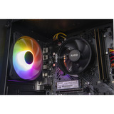 ALTERNATE AGP-BASIC-AMD-001, Gaming-PC negro/Transparente