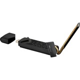 ASUS USB-AX56 WLAN 1775 Mbit/s, Adaptador Wi-Fi negro/Dorado, Inalámbrico, USB, WLAN, 1775 Mbit/s