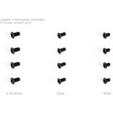 Alphacool Montaje Core Push 25mm M3/M4/UNC 6-32 Juego 4x, Fijación/Instalación negro/Plateado