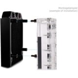 Alphacool Montaje Core Push 25mm M3/M4/UNC 6-32 Juego 4x, Fijación/Instalación negro/Plateado