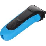 Braun Series 3 310BT Máquina de afeitar de láminas Recortadora Negro, Azul negro/Azul, Máquina de afeitar de láminas, Negro, Azul, Batería, Níquel-metal hidruro (NiMH), Batería integrada, 30 min