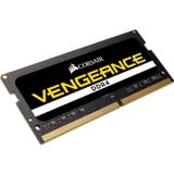 Corsair Vengeance 16GB DDR4-2400 módulo de memoria 2 x 8 GB 2400 MHz, Memoria RAM negro, 16 GB, 2 x 8 GB, DDR4, 2400 MHz, 260-pin SO-DIMM