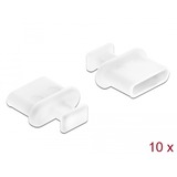DeLOCK 64094 tapón antipolvo para puerto 10 pieza(s) USB Tipo C, Tapa protectora blanco, USB Tipo C, Blanco, 9,8 mm, 10,5 mm, 4 mm, 10 pieza(s)