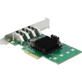 DeLOCK 89048 tarjeta y adaptador de interfaz Interno USB 3.2 Gen 1 (3.1 Gen 1) PCIe, USB 3.2 Gen 1 (3.1 Gen 1), Perfil bajo, PCIe 2.0, 5 Gbit/s, 0 - 60 °C