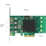 DeLOCK 89048 tarjeta y adaptador de interfaz Interno USB 3.2 Gen 1 (3.1 Gen 1) PCIe, USB 3.2 Gen 1 (3.1 Gen 1), Perfil bajo, PCIe 2.0, 5 Gbit/s, 0 - 60 °C