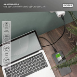 Digitus Cable de conexión USB 2.0 USB-A > USB-C negro