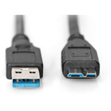 Digitus Cable de conexión USB 3.2 Gen 1 USB-A > Micro USB-B negro