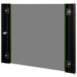 Digitus Puerta frontal de vidrio para carcasa de pared de 19" 9U serie Unique, Panel frontal negro