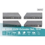 Digitus Set extensor KVM HDMI 4K, Alargador de HDMI 