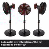 EINHELL 3408071, Ventilador negro/Rojo