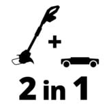 EINHELL GE-CT 18/28 Li TC-Solo 28 cm Batería Negro, Rojo, Cortabordes rojo/Negro, Cortabordes, 28 cm, Hilo de nailon, Empuñadura en D, 1,6 mm, 5 m