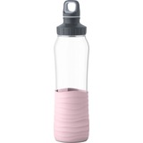 Emsa N3100500, Botella de agua transparente/Rosa