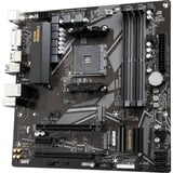 GIGABYTE B550M DS3H AMD B550 Zócalo AM4 micro ATX, Placa base negro/Gris, AMD, Zócalo AM4, 3rd Generation AMD Ryzen™ 3, 3rd Generation AMD Ryzen 5, 3rd Generation AMD Ryzen™ 7, 3rd..., DDR4-SDRAM, 128 GB, DIMM