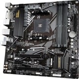 GIGABYTE B550M DS3H AMD B550 Zócalo AM4 micro ATX, Placa base negro/Gris, AMD, Zócalo AM4, 3rd Generation AMD Ryzen™ 3, 3rd Generation AMD Ryzen 5, 3rd Generation AMD Ryzen™ 7, 3rd..., DDR4-SDRAM, 128 GB, DIMM