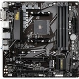 GIGABYTE B550M DS3H Placa base - Procesadores AMD Ryzen 5000, VRM de 5+3 fases, hasta 4733 MHz DDR4, 1xPCIe 4.0 + 1xPCIe 3.0 M.2, LAN 1GbE, USB 3.2 Gen 1 negro/Gris, VRM de 5+3 fases, hasta 4733 MHz DDR4, 1xPCIe 4.0 + 1xPCIe 3.0 M.2, LAN 1GbE, USB 3.2 Gen 1, AMD, Zócalo AM4, AMD Ryzen 3000 Series, AMD Ryzen 4000 Series, AMD Ryzen 5000 Series, Zócalo AM4, DDR4-SDRAM, 128 GB