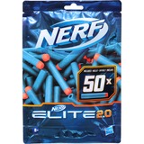 Hasbro Elite 2.0 E9484EU4 accesorio y consumible para armas de juguete Recarga, Pistola Nerf azul/Naranja, Recarga, 8 año(s), 50 pieza(s), Azul, Naranja