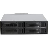 Inter-Tech ST-5244, Chasis intercambiable negro/Plateado