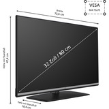 JVC LT-32VDF5455, Televisor LED negro