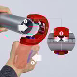 KNIPEX Cortatubos DPT50, Corta tubos rojo/Azul