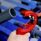KNIPEX Cortatubos DPT50, Corta tubos rojo/Azul