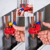 KNIPEX Cortatubos TubiX S, Corta tubos rojo