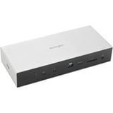 Kensington Replicador de puertos 4K triple SD5000T5 EQ Thunderbolt 5 con PD de 140 W - Windows/macOS, Estación de acoplamiento gris, Alámbrico, Thunderbolt 5, 140 W, 3,5 mm, 10,100,1000,2500 Mbit/s, Negro, Gris