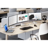 Kensington Replicador de puertos 4K triple SD5000T5 EQ Thunderbolt 5 con PD de 140 W - Windows/macOS, Estación de acoplamiento gris, Alámbrico, Thunderbolt 5, 140 W, 3,5 mm, 10,100,1000,2500 Mbit/s, Negro, Gris