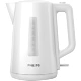Philips 3000 series Hervidora de plástico 1,7 l con tapa abatible, indicador luminoso, Hervidor de agua blanco, 7 l con tapa abatible, indicador luminoso, 1,7 L, 2200 W, Blanco, Plástico, Indicador de nivel de agua, Sin cables