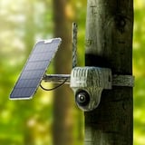 Reolink Go Series G450 + Solar Panel 2 Almohadilla Cámara de seguridad IP Exterior 3840 x 2160 Pixeles Techo/pared, Cámara de vigilancia camuflaje, Cámara de seguridad IP, Exterior, Inalámbrico y alámbrico, Google Assistant, Externo, Techo/pared