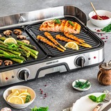 Rommelsbacher Parrilla eléctrica BBQ 2025 negro/Acero fino