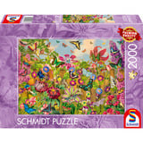Schmidt Spiele Hermoso jardín de mariposas, Puzzle 